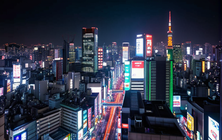 **Tokyo, Shinjuku at night:**  A dazzling, vibrant cityscape with towering skyscrapers illuminated in neon lights.  Focus on the energy and modern atmosphere, capturing the feeling of being lost in a world of light.